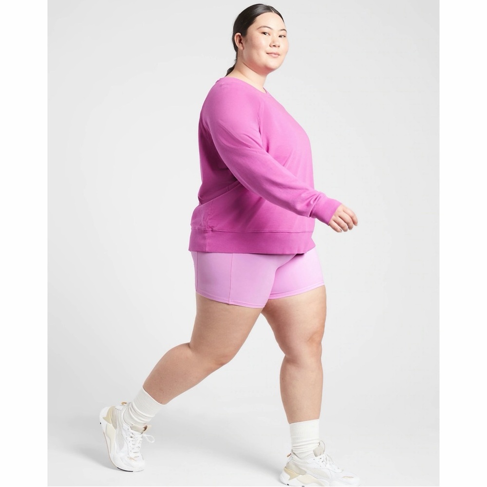 Athleta “Opaque Lilac” Salutation Stash Pocket 5” Short NWT SZ 1X - Picture 5 of 12